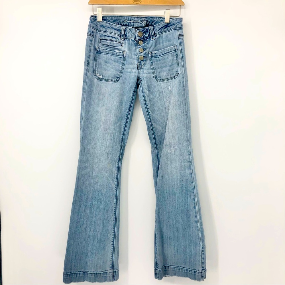 American Eagle Outfitters Light Blue Flare Jeans